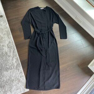 Oak & Fort Long belted dress